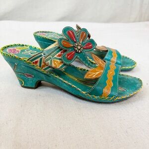 Elite by Corkys pacific colorful sandals size 10